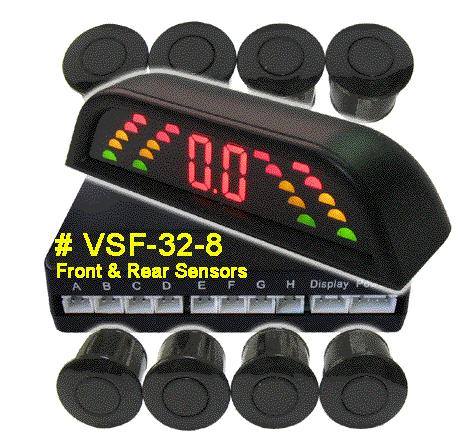 Front & Rear Sensor with LED display